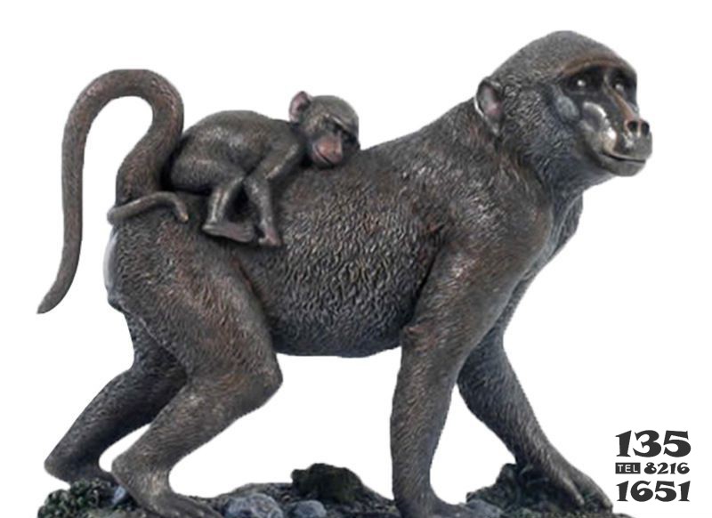 十二生肖猴铜雕图片