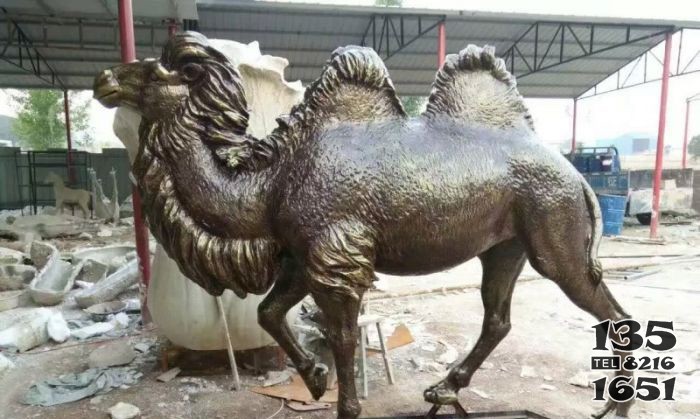 动物骆驼铜雕图片