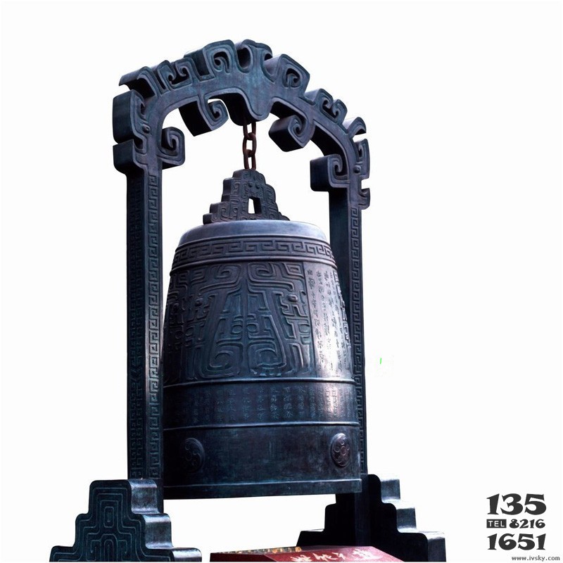 厂家供应大型铜钟雕塑制作寺院庙宇摆件图片