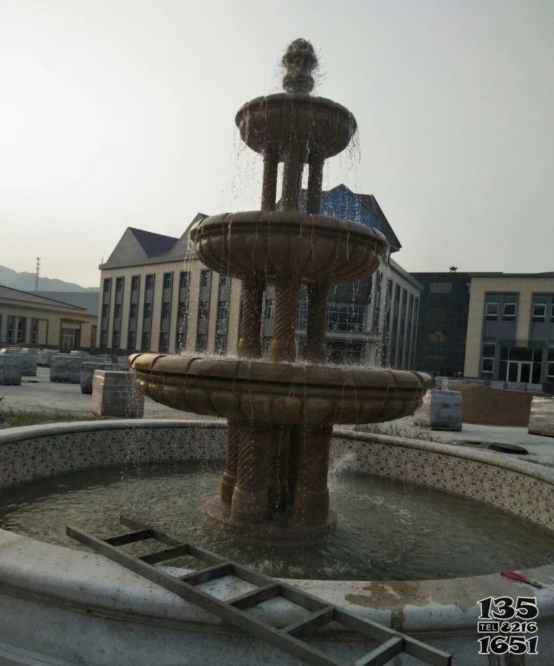 大型喷泉铜雕 图片