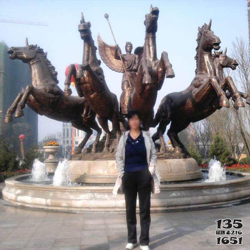 城市景观户外摆件铸铜马雕塑厂家图片