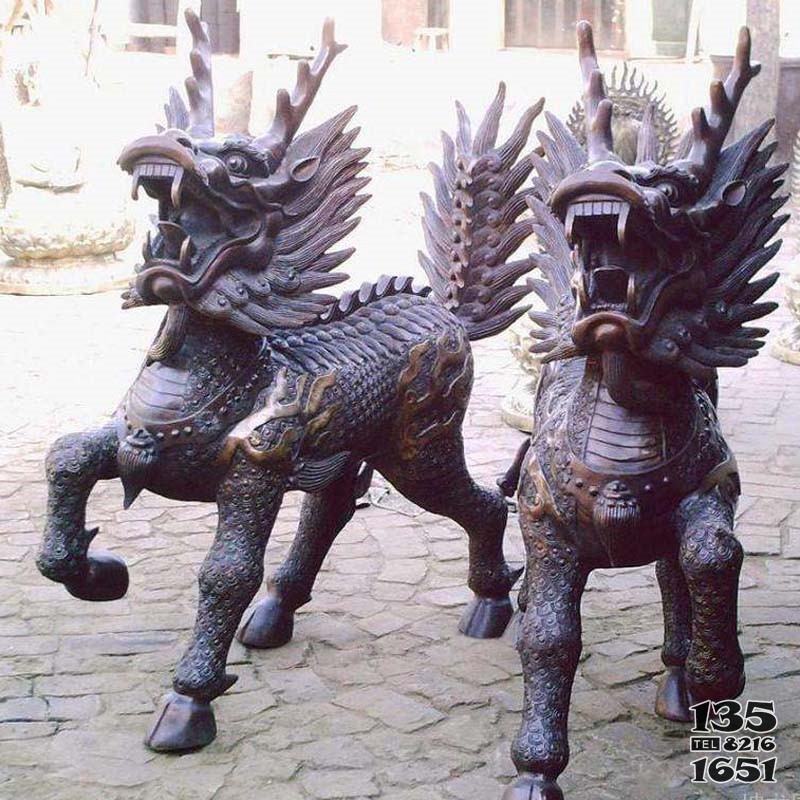 麒麟铸铜动物雕塑家居如意工艺品装饰摆件可定做图片