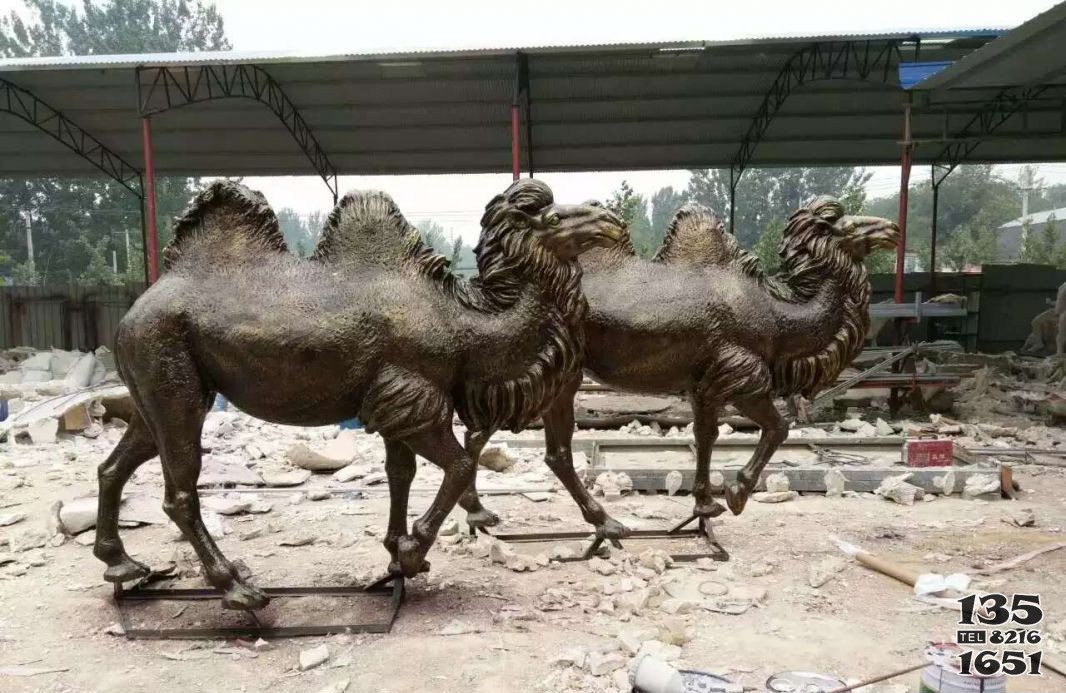 骆驼动物铜雕图片